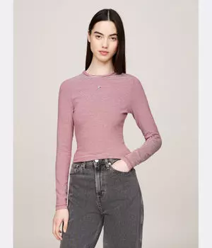 Блуза Slim fit Tommy Jeans, красный