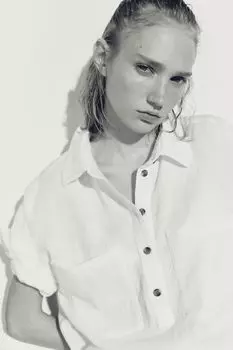 Блуза-Слип из муслина H&M, белый