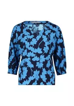Блуза-слип с принтом BETTY & CO, цвет Dunkelblau/blau