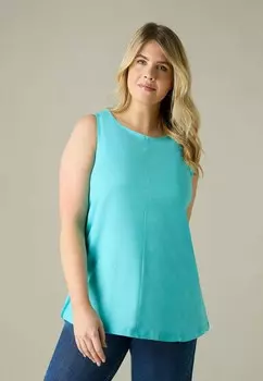 Блуза SLUB ROUND NECK Live Unlimited London, синий