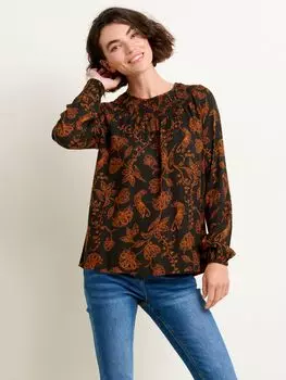 Блуза со сборками Henna Trail Brakeburn, мульти