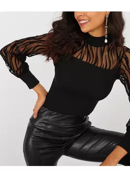 Блуза So You, черный