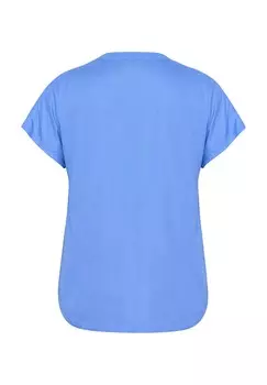 Блуза SOLID Kaffe Curve, светло-голубой
