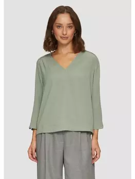 Блуза sOliver BLACK LABEL 3/4 Arm, зеленый