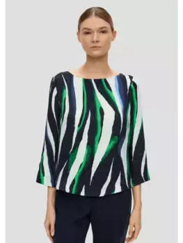 Блуза sOliver BLACK LABEL 3/4 Arm, синий