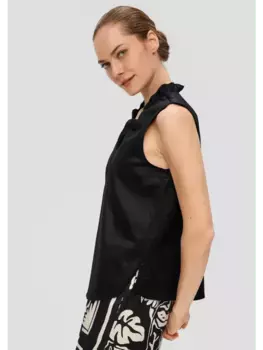 Блуза sOliver BLACK LABEL keine rmellnge, черный