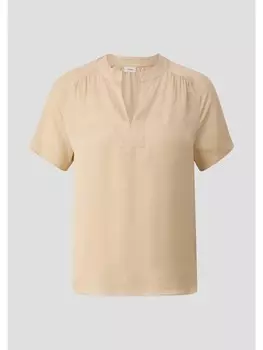 Блуза sOliver BLACK LABEL kurzarm, бежевый