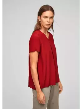 Блуза sOliver BLACK LABEL kurzarm, красный