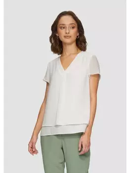 Блуза sOliver BLACK LABEL kurzarm, кремовый