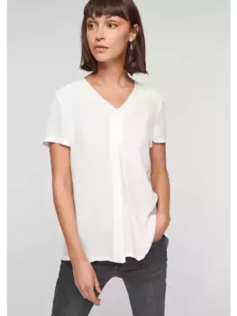 Блуза sOliver BLACK LABEL kurzarm, кремовый