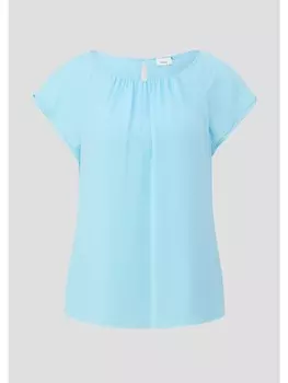 Блуза sOliver BLACK LABEL kurzarm, синий