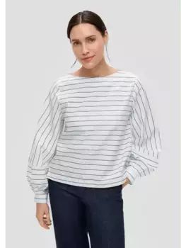 Блуза sOliver BLACK LABEL langarm, белый