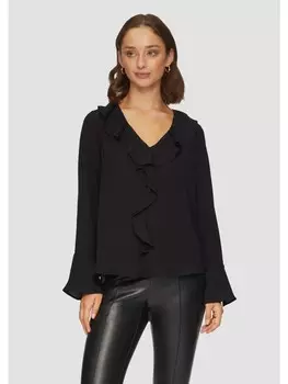 Блуза sOliver BLACK LABEL langarm, черный