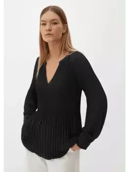 Блуза sOliver BLACK LABEL langarm, черный