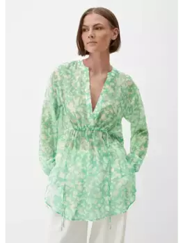 Блуза sOliver BLACK LABEL langarm, цвет grn-mehrfarbig