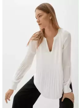 Блуза sOliver BLACK LABEL langarm, кремовый