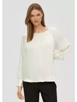 Блуза sOliver BLACK LABEL langarm, кремовый