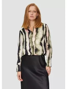 Блуза sOliver BLACK LABEL langarm, синий