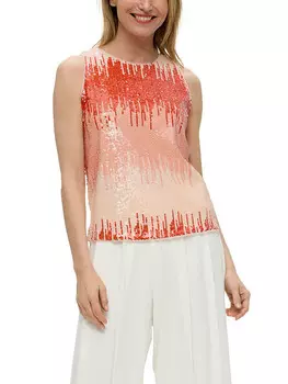 Блуза sOliver BLACK LABEL ntop, цвет koralle/rosa