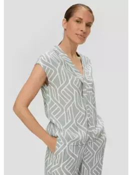 Блуза sOliver BLACK LABEL rmellos, зеленый