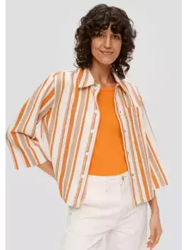 Блуза sOliver Indoor Blazer kurzarm, оранжевый