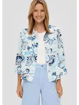 Блуза sOliver Indoor Jacke langarm, кремовый