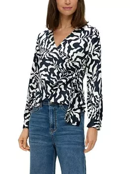 Блуза SOLIVER RED LABEL, цвет dunkelblau/wei