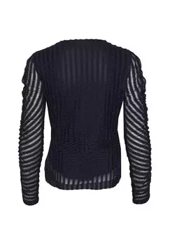 Блуза SOLVEIG ROUND NECK Soaked in Luxury, темно-синий