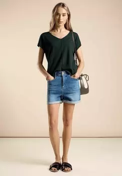 Блуза SOMMER Street One, пестрый зеленый