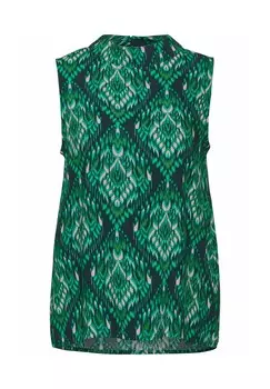 Блуза SOMMER Street One, темно-зеленый