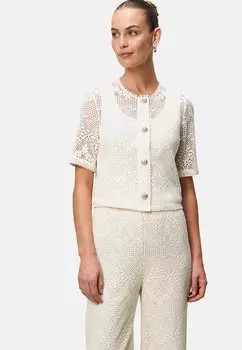 Блуза SPITZEN MIT KNOPFLEISTE zero, кремовый