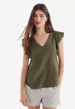 Блуза SPRINGFIELD, темно-зеленый