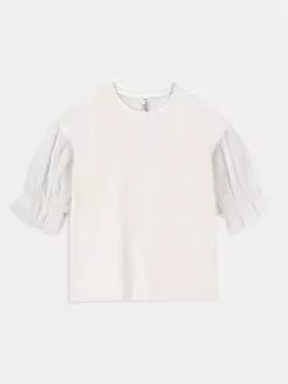 Блуза стандартного кроя Coccodrillo, экрю