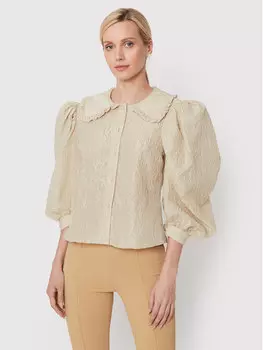Блуза стандартного кроя Custommade, бежевый