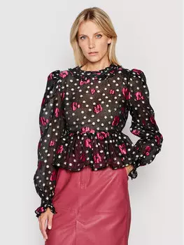 Блуза стандартного кроя Custommade, черный