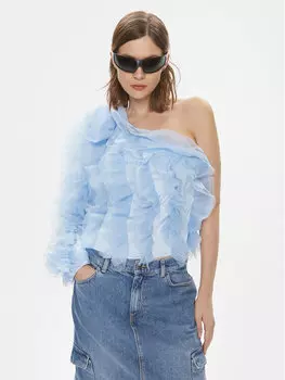 Блуза стандартного кроя Custommade, синий