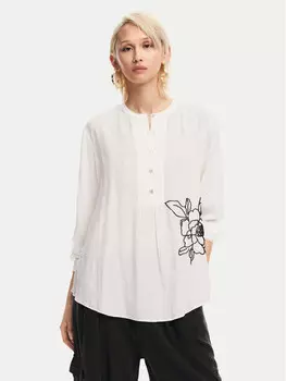 Блуза стандартного кроя Desigual, белый