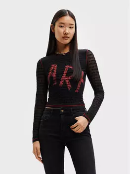 Блуза стандартного кроя Desigual, черный