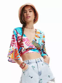 Блуза стандартного кроя Desigual, мультиколор