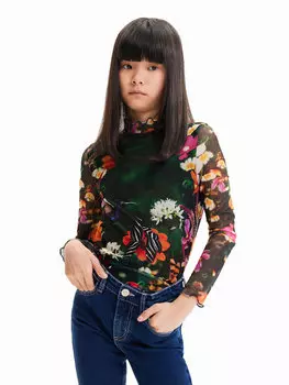 Блуза стандартного кроя Desigual, мультиколор
