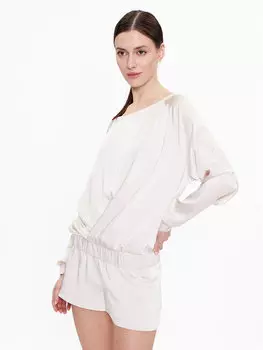 Блуза стандартного кроя Ea7 Emporio Armani, экрю