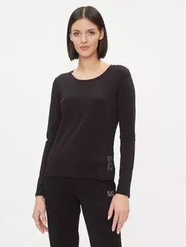 Блуза стандартного кроя Ea7 Emporio Armani, черный