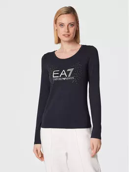 Блуза стандартного кроя Ea7 Emporio Armani, синий