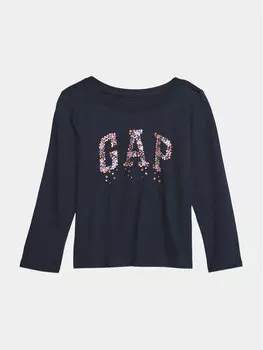 Блуза стандартного кроя Gap, синий