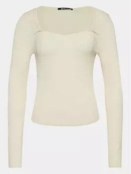Блуза стандартного кроя Gina Tricot, экрю