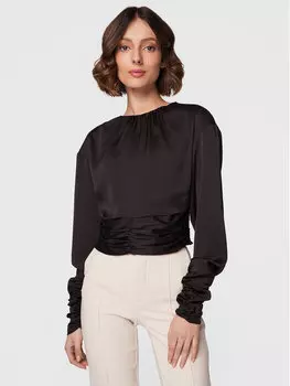 Блуза стандартного кроя Gina Tricot, черный