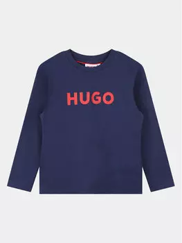Блуза стандартного кроя Hugo, синий