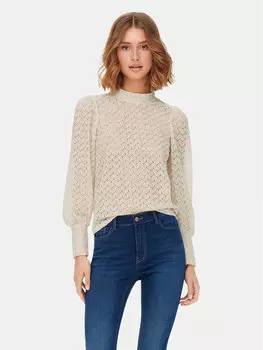 Блуза стандартного кроя Jdy, бежевый