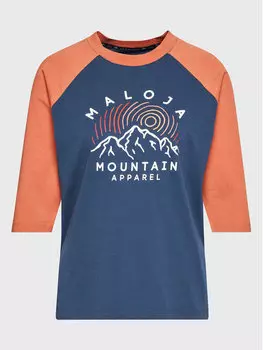 Блуза стандартного кроя Maloja, синий