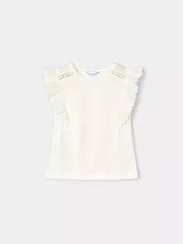 Блуза стандартного кроя Mayoral, экрю